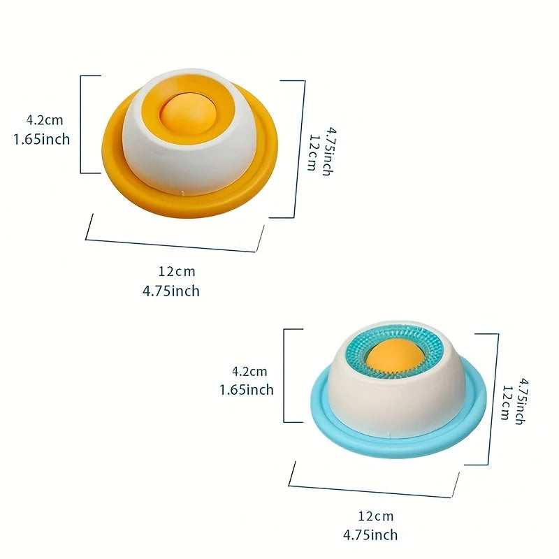 I YAN pet lick mat for dogs and cats, slow feeder snack bowl promoting dental health, with textured surface for licking and chewing.