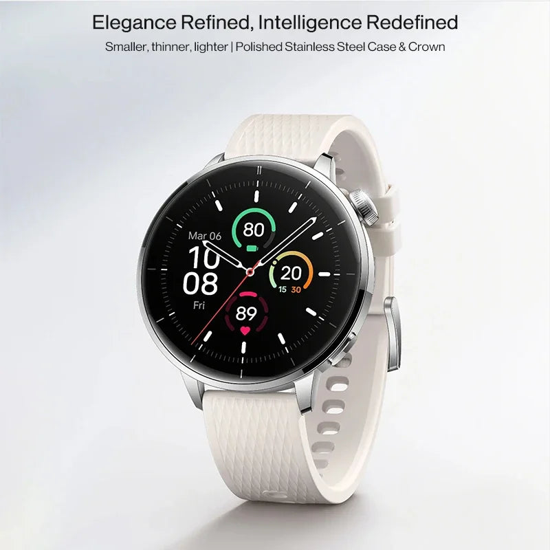 OnePlus Watch 3 43mm Global Version Smart Watch 1.32" AMOLED Display Up to 60h Battery Life Wear OS by Google GPS NFC