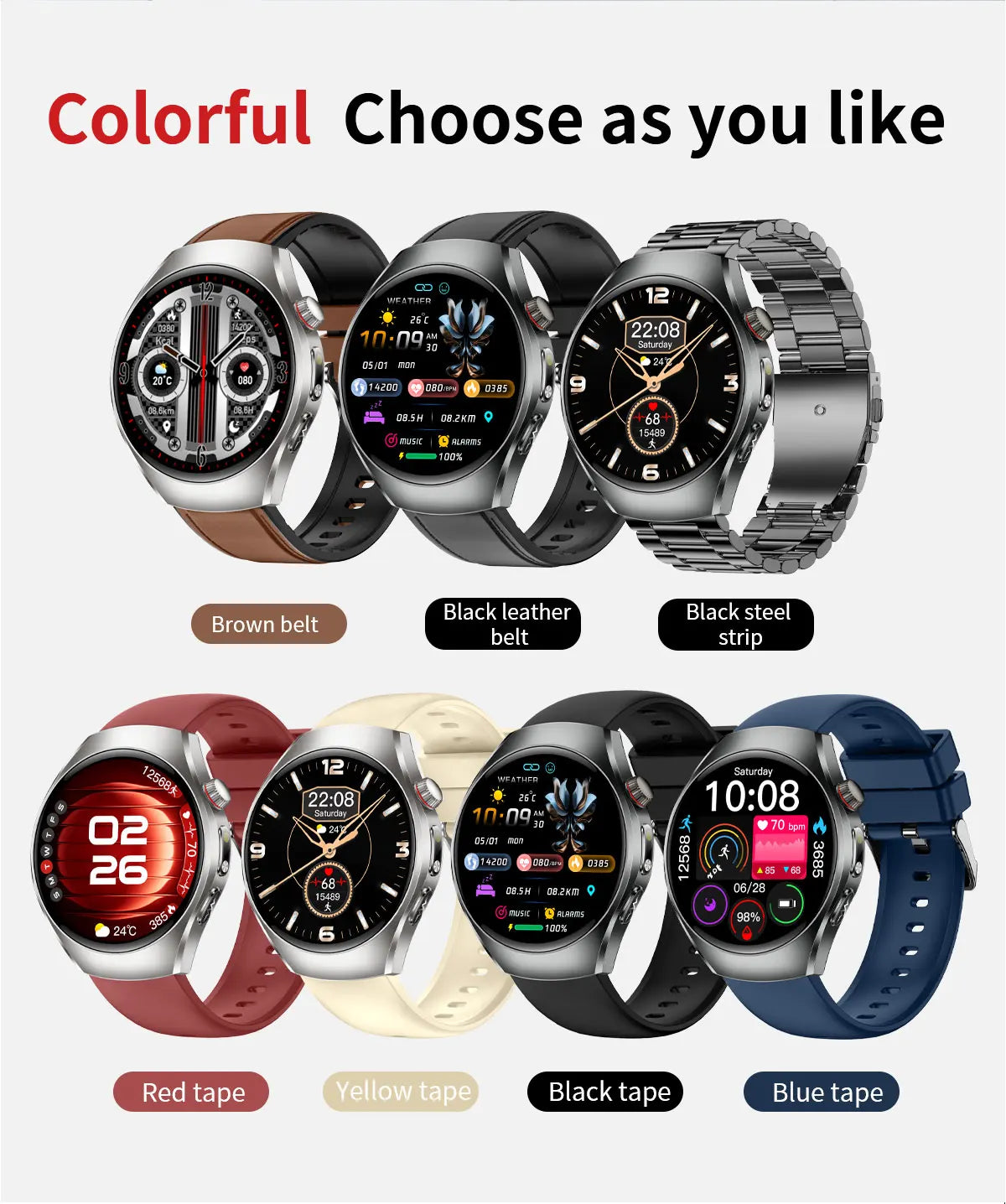 New Brand 2026 upgrade Health Check Smart Watch ECG Blood Lipid Uric Acid Body Fat Sport Waterproof HD Call SmartWatch Man Women