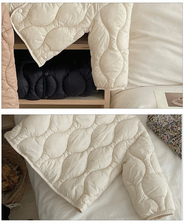 5035 Children's Clothes 2024 Winter Cotton Liner Short Boy's Cotton-padded Jacket All Match Baby Girl's Cotton Down Coat