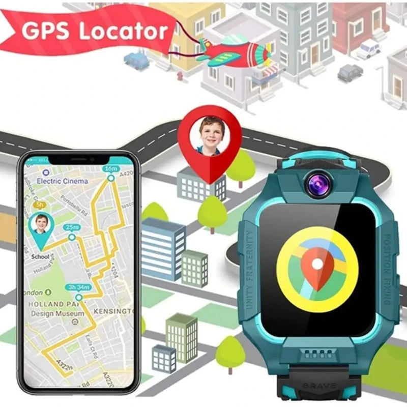 Q19 Children Kids Smart Watch SOS Phone Call Location Tracker Anti-Lost Camera Voice Function Touch Screen Waterproof Student