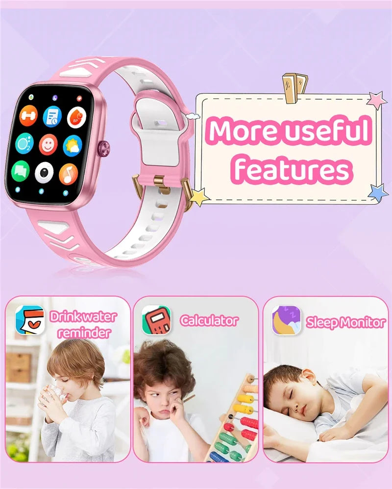 Kids Smartwatch Teenage Pedometer Sports Children Smartwatch – Wireless Calling Student Gift for Boys & Girls - I YAN