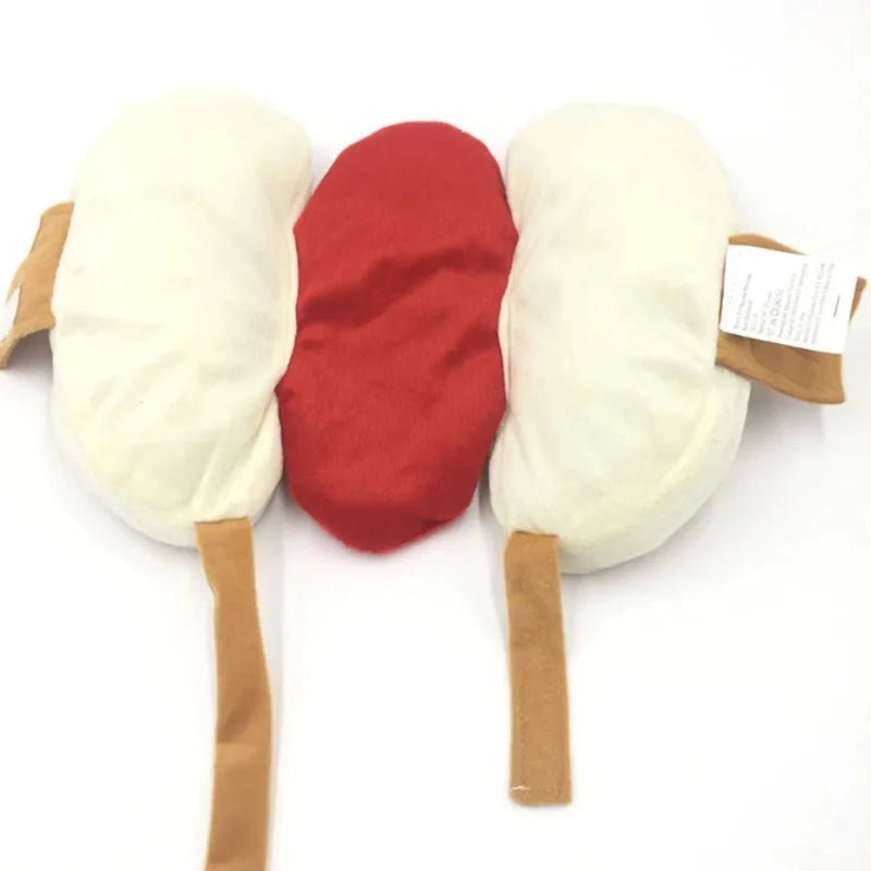 Dog Funny Halloween Costumes Hot Dog Shaped Dachshund Sausage Adjustable Clothes Pet Apparel Dressing Up Cat Party Costume Suit