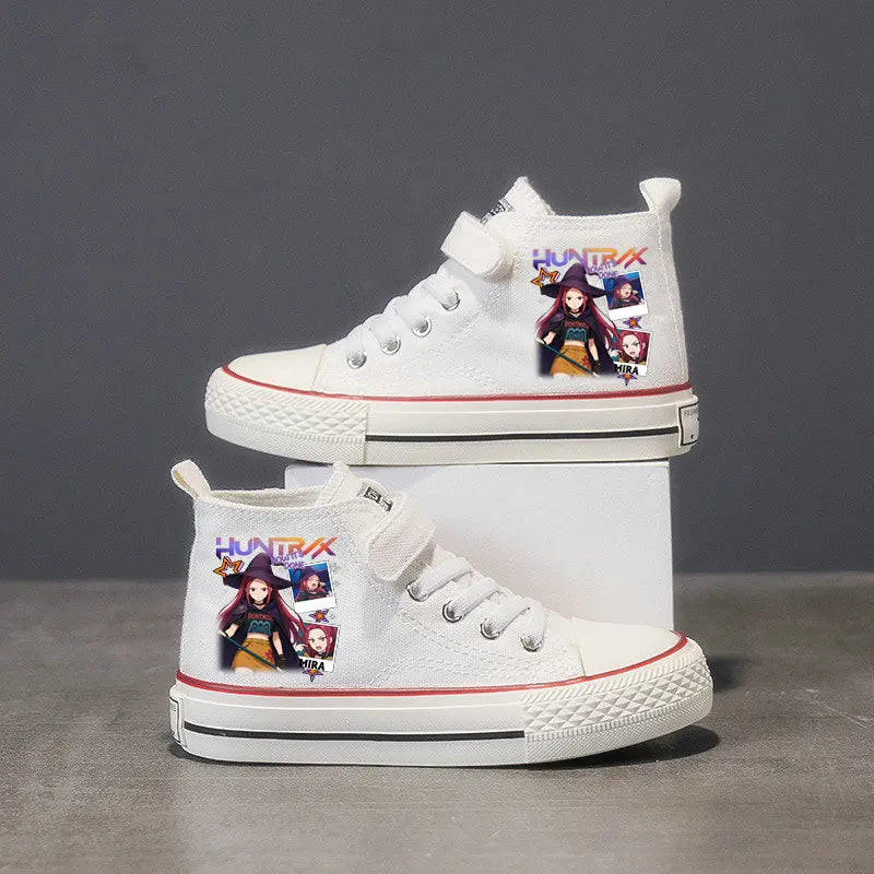 Demon Hunter Girls Casual Sport Canvas Shoes Autumn Party Children Cartoon Cute Sneakers Kids anvas Shoes Gifts Size 25-36