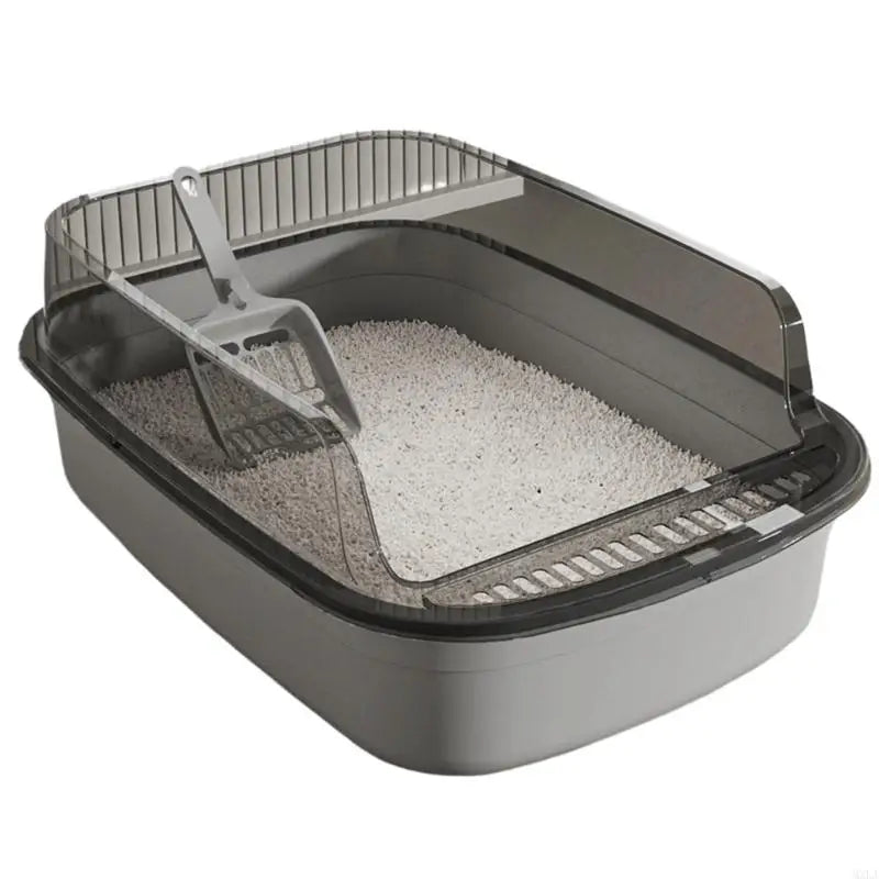 MXLA Oversized Cats Sand Box High Edges Litter Tray For Large Cats Home Essential