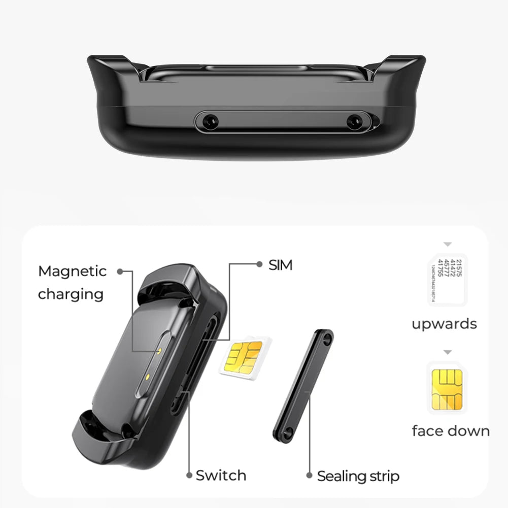 Pet GPS Tracker with Adjustable Collar Smart Pet Locator Cat Tracker for Cats and Dogs