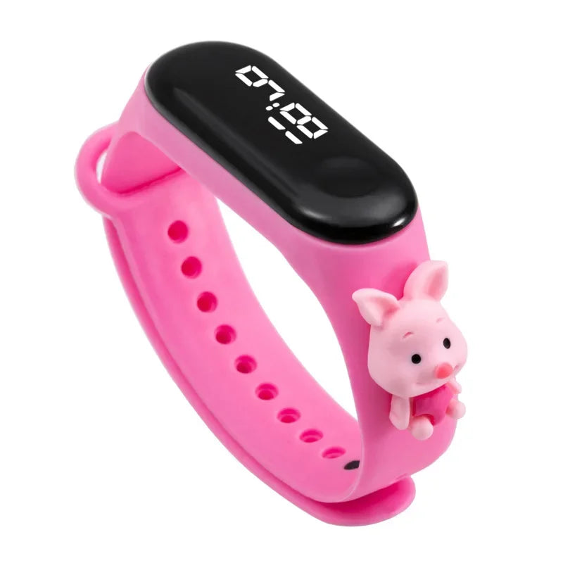 Waterproof Children's Smart Watch Cartoon LED Digital – Fun Electronics Wristwatch Birthday Gift for Kids Age 2-15 - I YAN