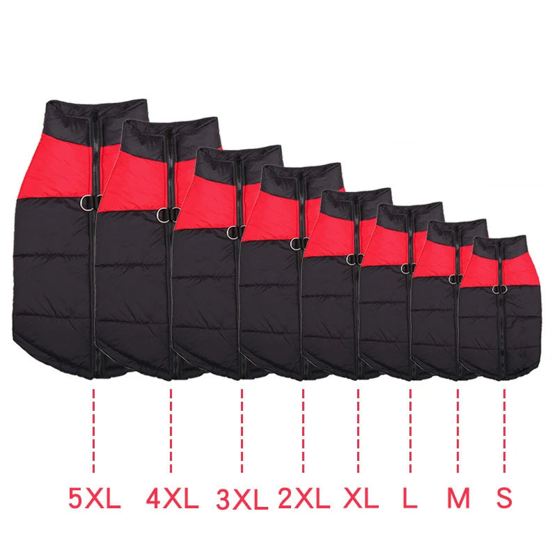 Waterproof Winter Dog Coat – Warm Vest Jacket for Small to Large Dogs