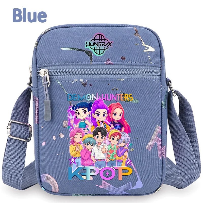 New⭐️KPOP Demon Hunters Crossbody Phone Bag Single Shoulder Pouch Coin Wallet Purse Warriors Handbag Fans Gril Gifts