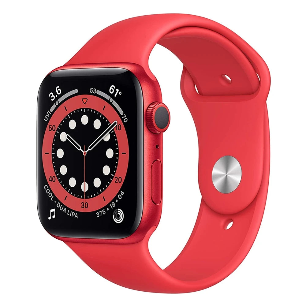 100% Original Apple Watch Series 6 40mm 44mm GPS Apple Watch S6 Aluminum Case with Sport Band iOS SmartWatch