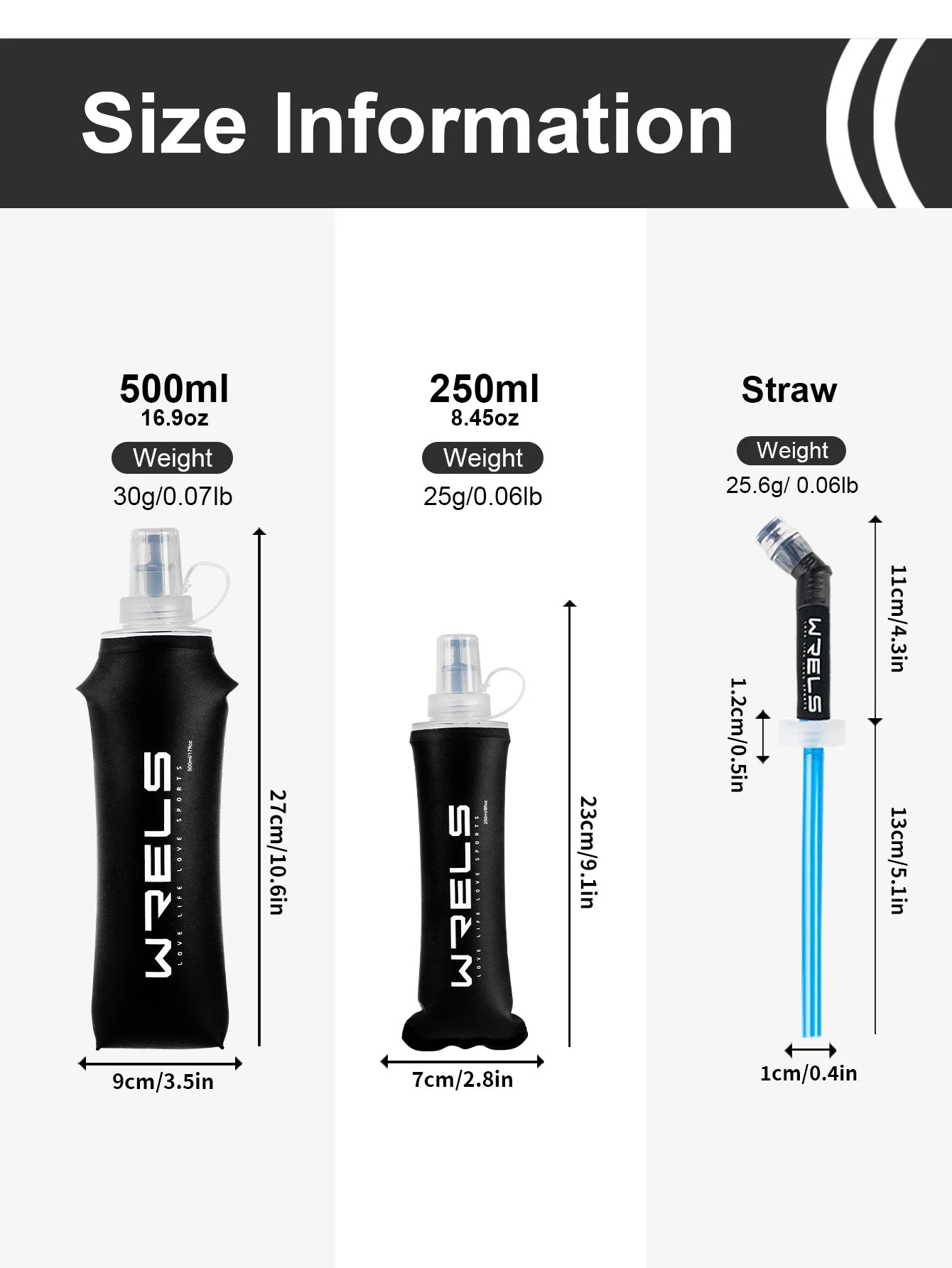 Portable TPU Soft Water Bottle BPA Free Folding Soft Flasks For Outdoor Sports Marathon Running Hydration Camping Hiking