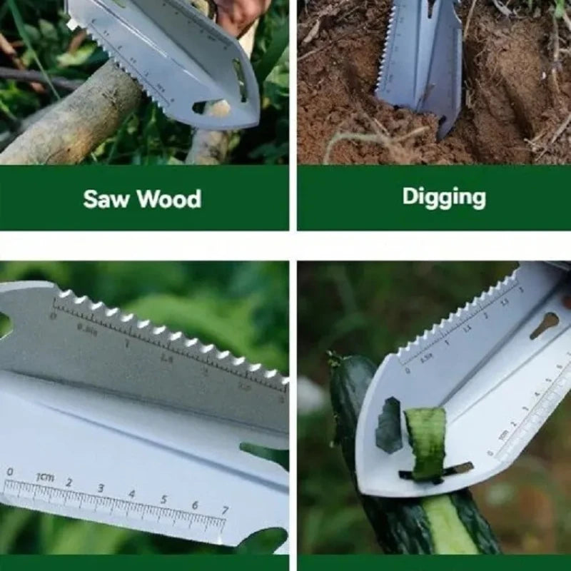 NEW Camping Portable Engineer Shovel, Field Survival Tools, Outdoor Stainless Steel Multi-functional Small Tactical Hand Shovel