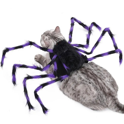 Halloween Spider Costume for Dogs & Cats – Funny Striped Pet Outfit