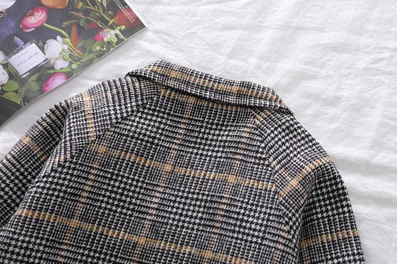 New Spring Autumn Boys Coats Long Style Grid Design Handsome Trench Coat For Kids 2-6 Years Old British Style Jacket