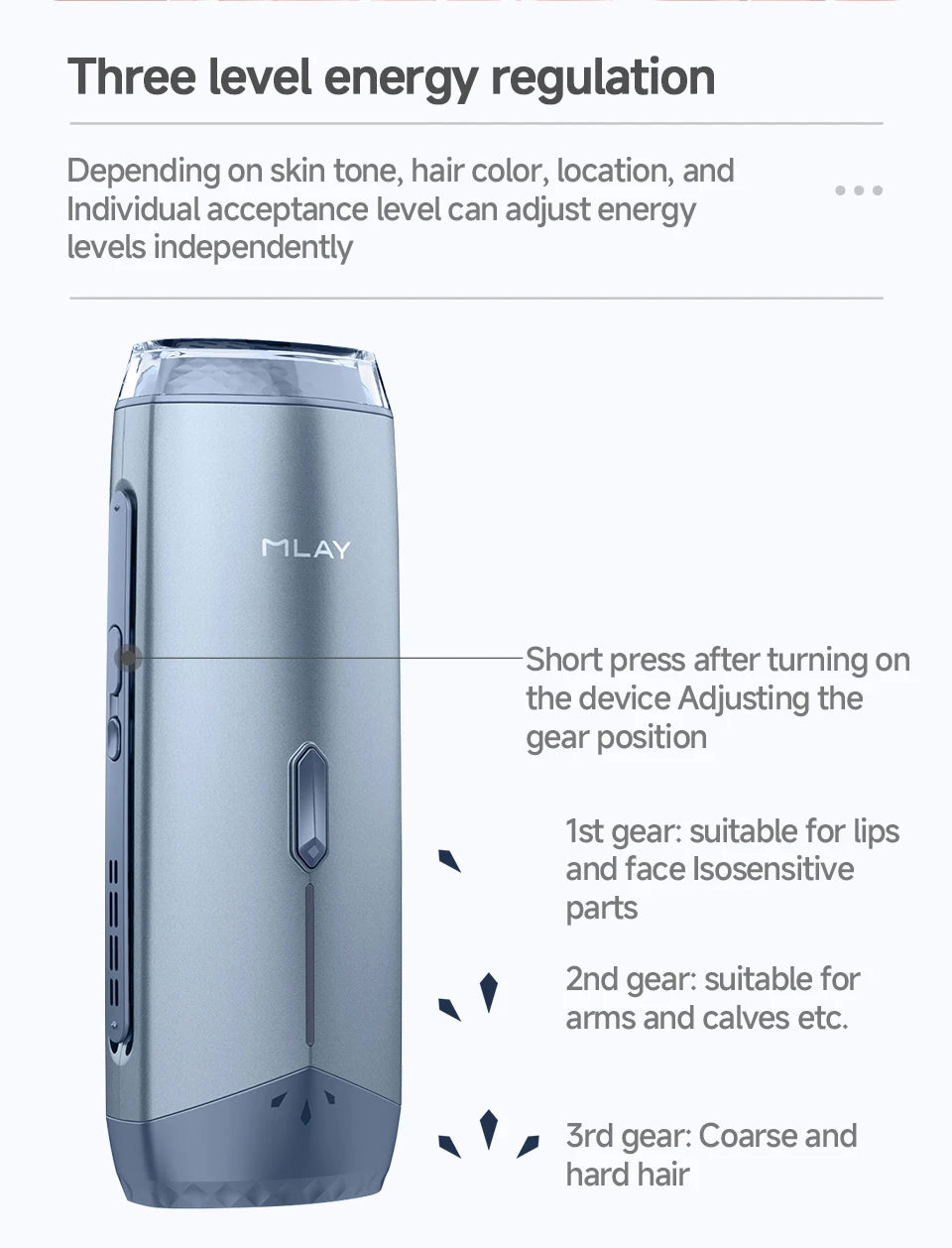 Mlay T18 ICE Cooling Hair Removal Device With Unlimited Shots IPL Laser Home Use Epilator Painless For Whole Body Women Men