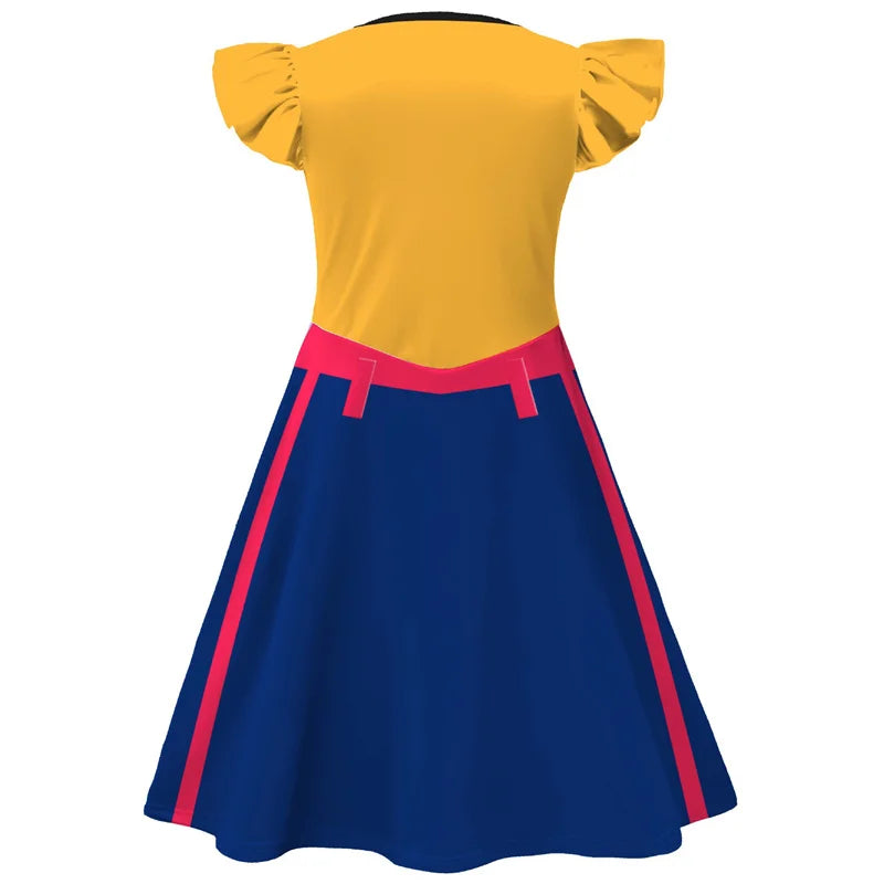 I YAN KPop Rumi cosplay wig bag for kids, featuring vibrant wig storage for Halloween, carnival, and role-playing costumes.