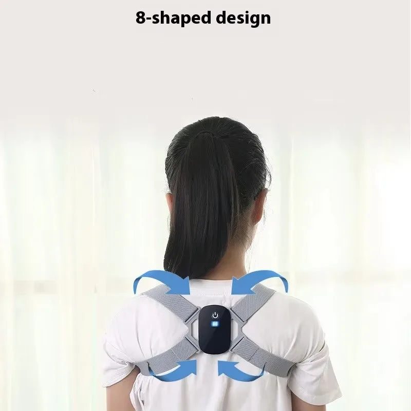 2026 New Smart Posture Corrector Rechargeable Back Brace 8 Shape Vibration Reminder 400mAh Battery for Work Study Office Home - I YAN