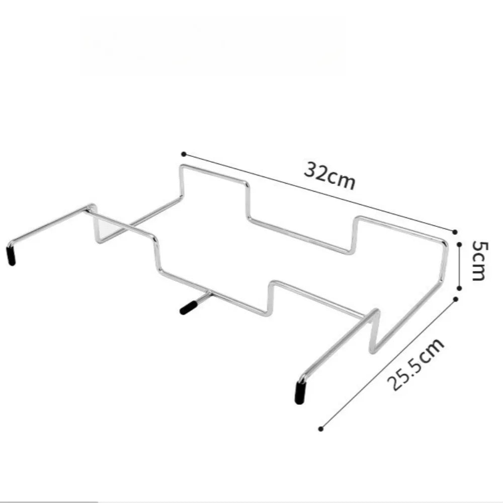 Portable Stainless Steel Camping Trash Holder - Foldable Table Stand for Picnic, BBQ & Outdoor, Eco-Friendly Garbage Bag Rack