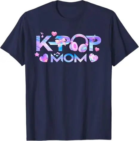 Unisex K-Pop Dad & Mom funny birthday matching T-shirt by I YAN, featuring playful graphic design on soft fabric.