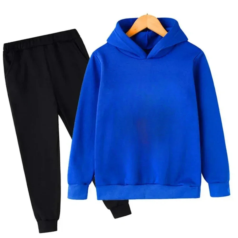 Children Hoodie Tracksuit Autumn Winter New York USA Letter Graphic Sweatshirt Pant Suit Baby Boy Girl Kid Sport Two Pieces Set