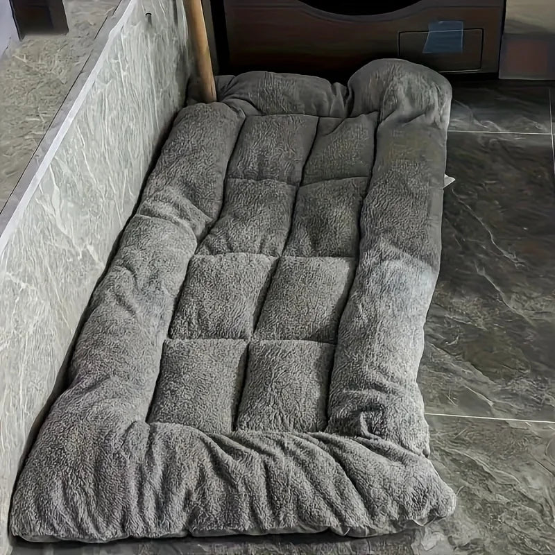 Soft oversized plush dog and cat bed by I YAN, rectangular pet mat ideal for all sizes with ultra-soft, cozy fabric.