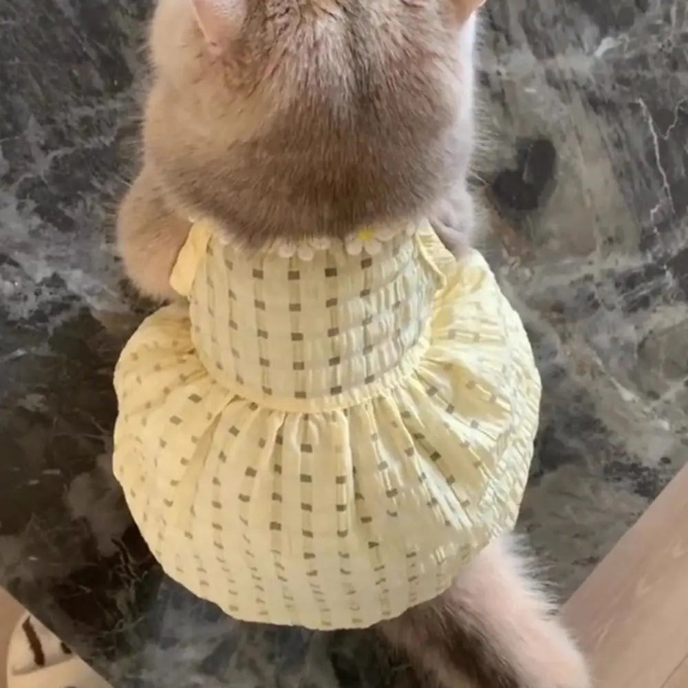 Fashion Dot Pet Dog Dress Sleeveless Summer Clothes Cat Princess Dresses Slim Style Pet Clothes Chihuahua Bichon French Bulldog