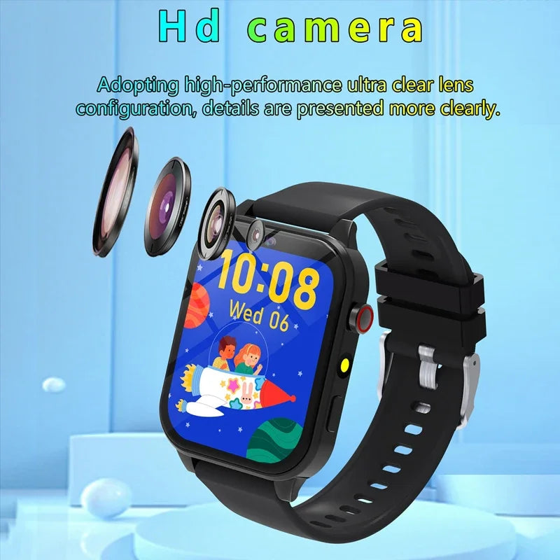 Kids Game Smart Watch with Flashlight & HD Camera – Waterproof Sport Watch with Sleep Tracker, Music & Alarm | Birthday Gift - I YAN
