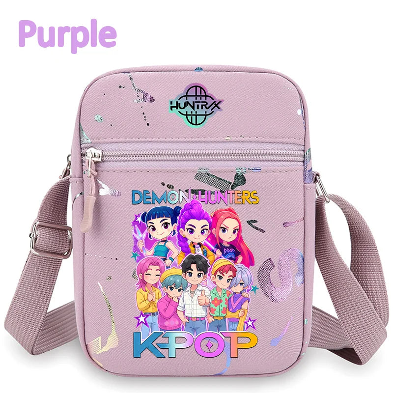New⭐️KPOP Demon Hunters Crossbody Phone Bag Single Shoulder Pouch Coin Wallet Purse Warriors Handbag Fans Gril Gifts