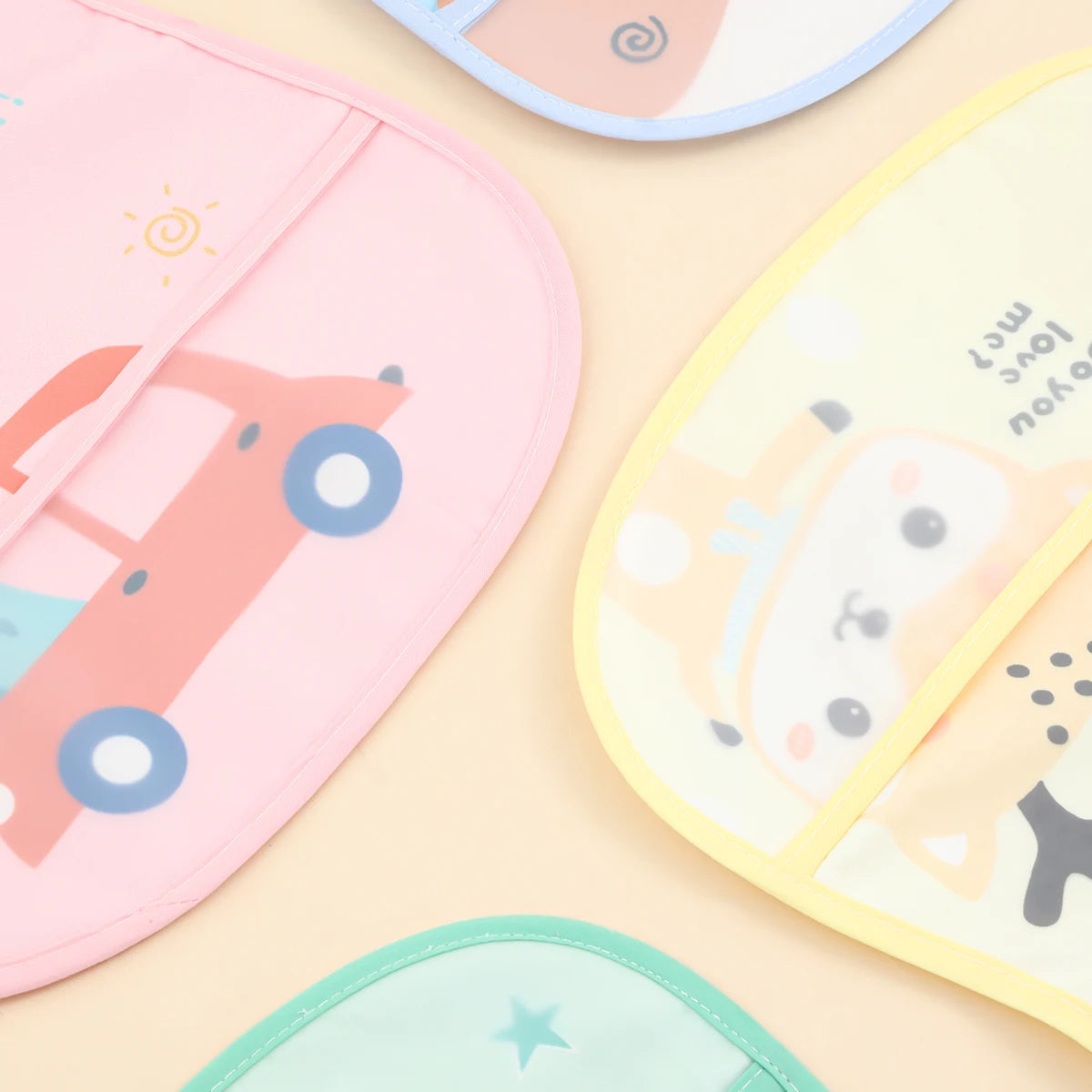 Random pattern piece set baby rice pocket baby waterproof saliva towel baby bib bib eating bib