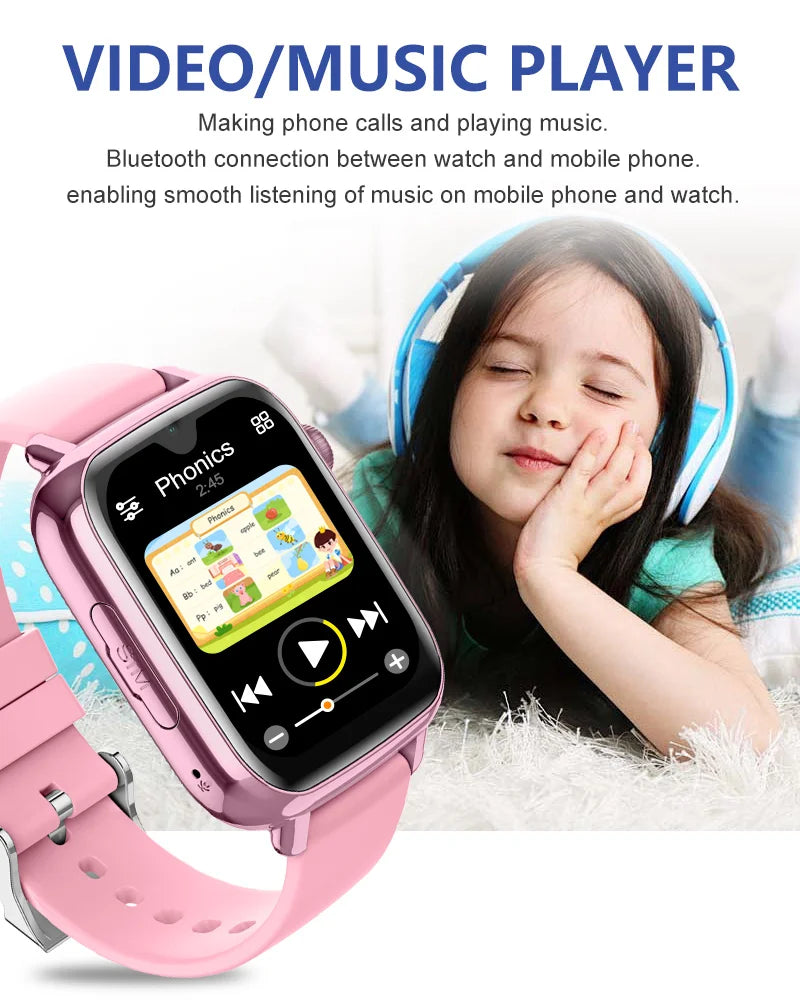 Wonlex 4G Watch Kids GPS WiFi Location KT34 Video Call SOS Alert Tracker Monitor Google Store Game Children's smart watch 2025