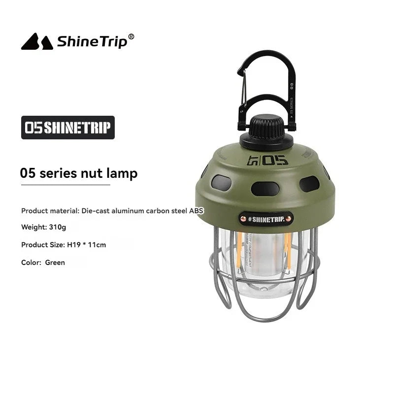 Outdoor Vintage Pendant Light Ultra Long Life Camping Ambient Light Portable Rechargeable Tent Lights Camp Lantern Shine Trip