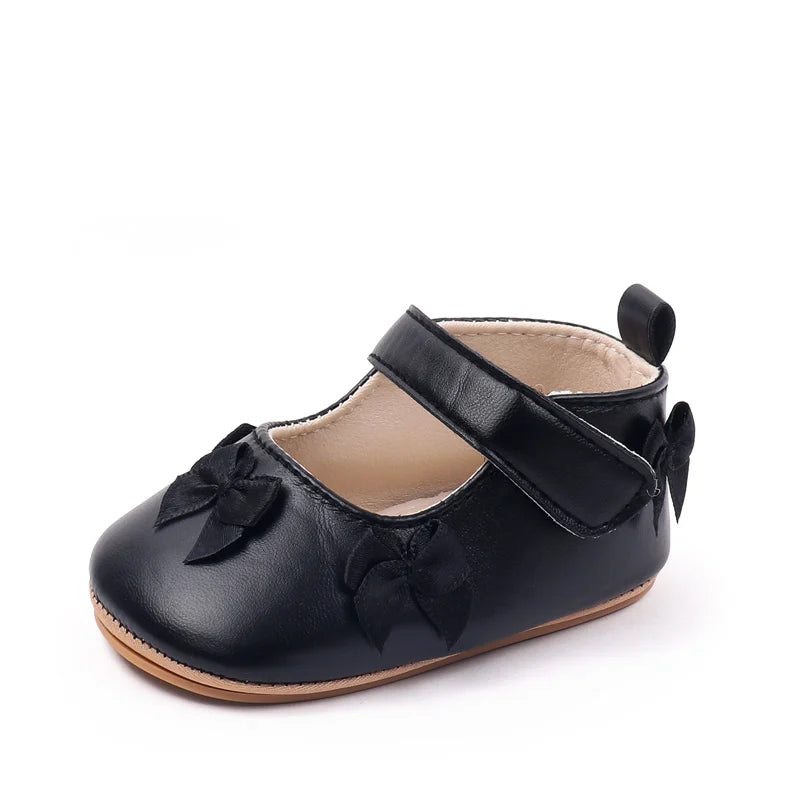 2025 Spring And Autumn Baby Girls Pre-walking Toddler Shoes With Beautiful Design High Quality PU Leather and TPR Sole