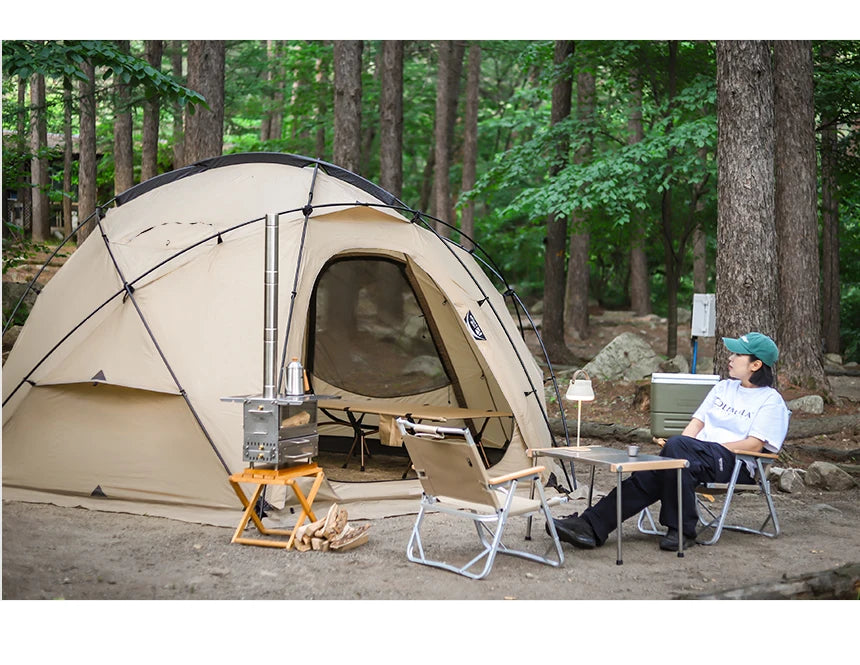 Camping Tent Commander Dome Tent Shelter Waterproof Windproof Ultra-light 70D Nylon 160/185/245CM