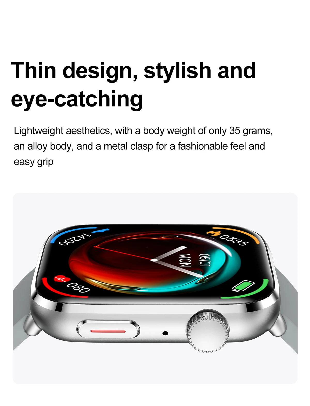New Fashion NC SmartWatch For Men 1.85'' 240*284 AMOLED Screen Bluetooth Call Health Monitor Waterproof Sport Smartwatches Women