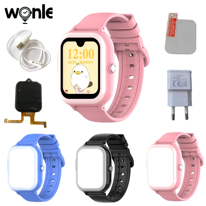 Wonlex KT31 Smart Watch for Children 4G SOS WIFI GPS Tracker AMOLED HD screen Video Call 900mAh Battery Kids SmartWatch Whatsapp