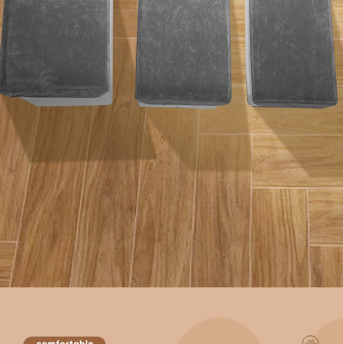 Pet Staircase Designed for Puppies, Senior Dogs, and Injured Dogs. It Has Three Levels and Offers Ample Internal Storage Space.