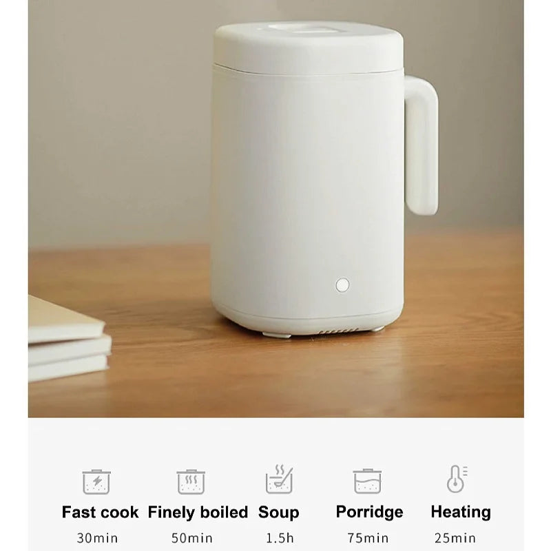 800ml Mini Electric Lunch Box Multi-functional Ceramic Non-stick Fast Rice Cooker Portable Automatic Keep Warm Rice Cooker 220V
