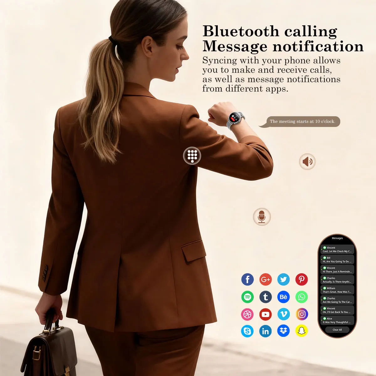 【World premiere】Blackview X30 Smartwatch 1.26" Display Lady's smartwatch Al voice assistant health monitoring Bluetooth call