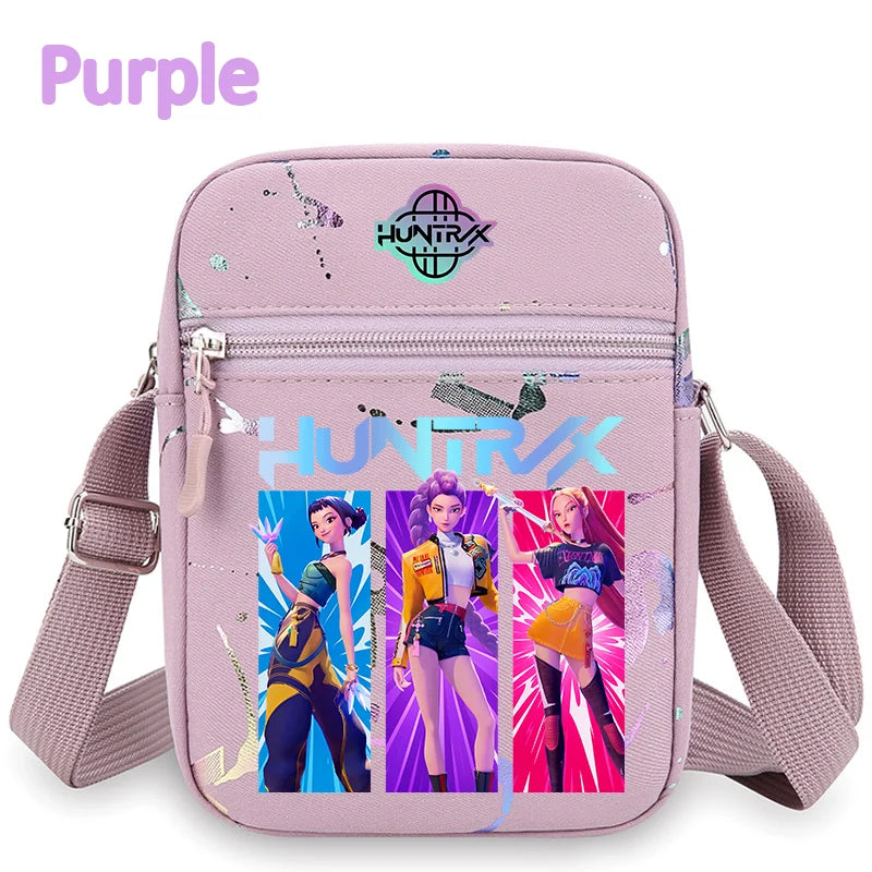 New⭐️KPOP Demon Hunters Crossbody Phone Bag Single Shoulder Pouch Coin Wallet Purse Warriors Handbag Fans Gril Gifts