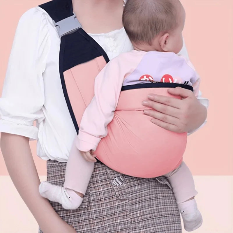 Baby ring sling carrier by I YAN, ergonomic and multifunctional wrap for comfortable carrying of newborns and toddlers.