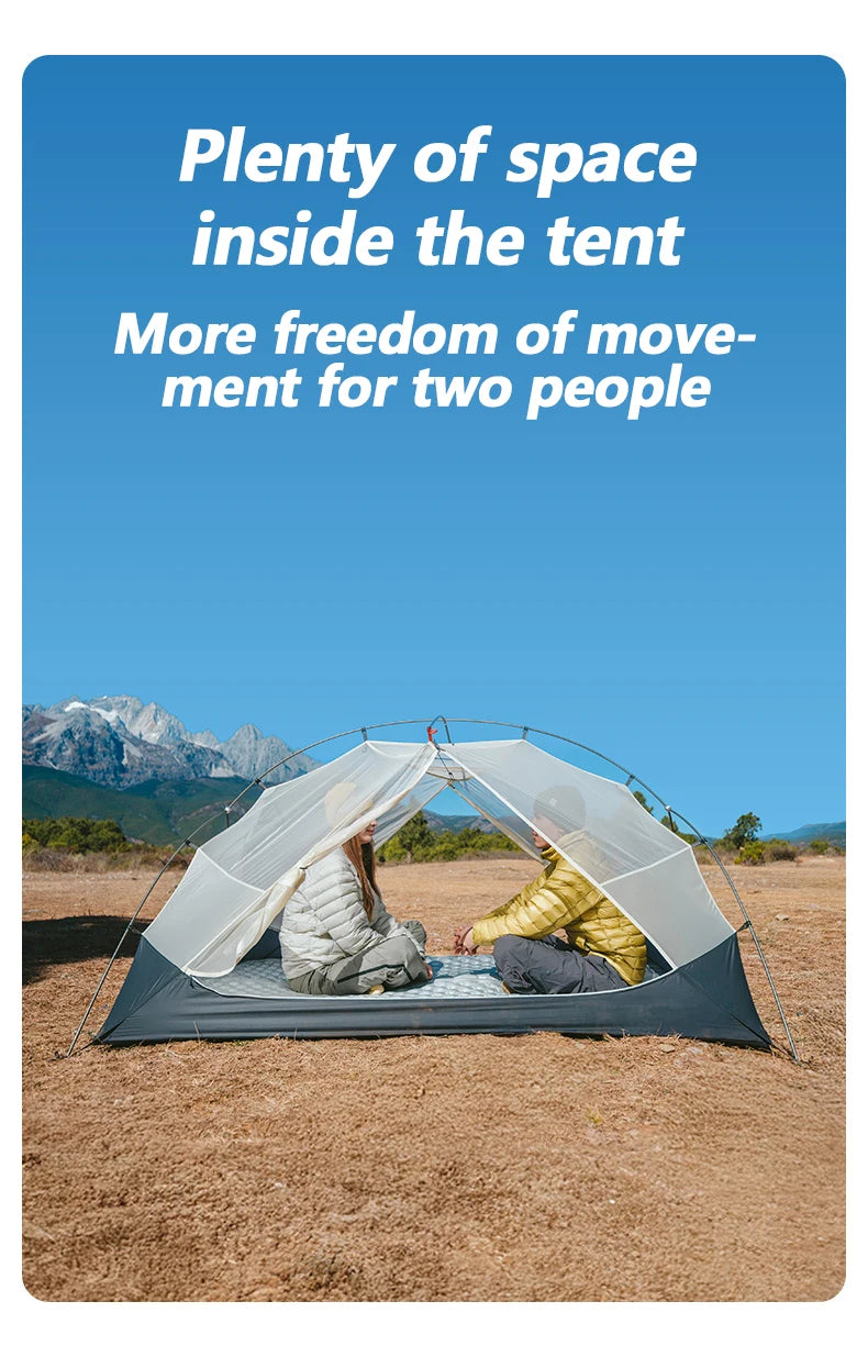 Tent Camping 1 2 Person Tent Outdoor Travel 15D Waterproof Ultralight Backpacking Shelter Tent Hiking