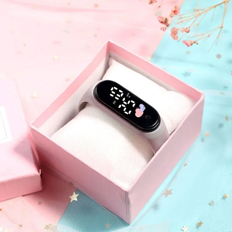 Kids LED Digital Watch – Cartoon Bracelet Wristwatch Birthday Gift for Boys & Girls | 12 Colors - I YAN