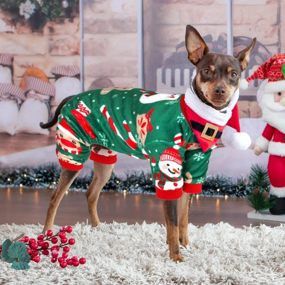 Cozy Velvet Pajamas for Dogs: Perfect Holiday Outfit for Winter