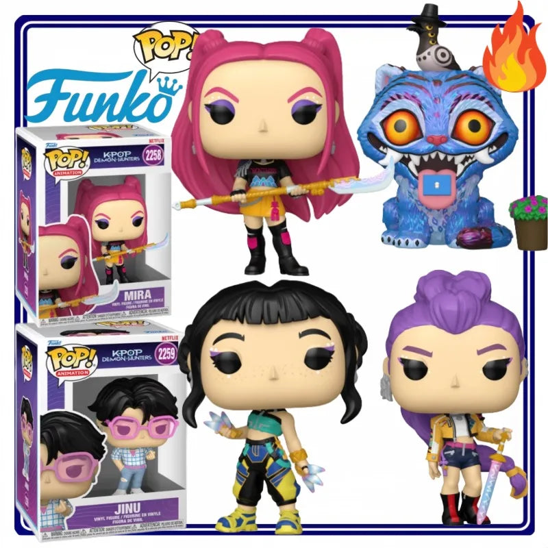 I YAN Monster Hunt K-Pop Demon Hunters Rumi Jinu vinyl collectible figure, handmade trendy toy for children and festival gift collection.