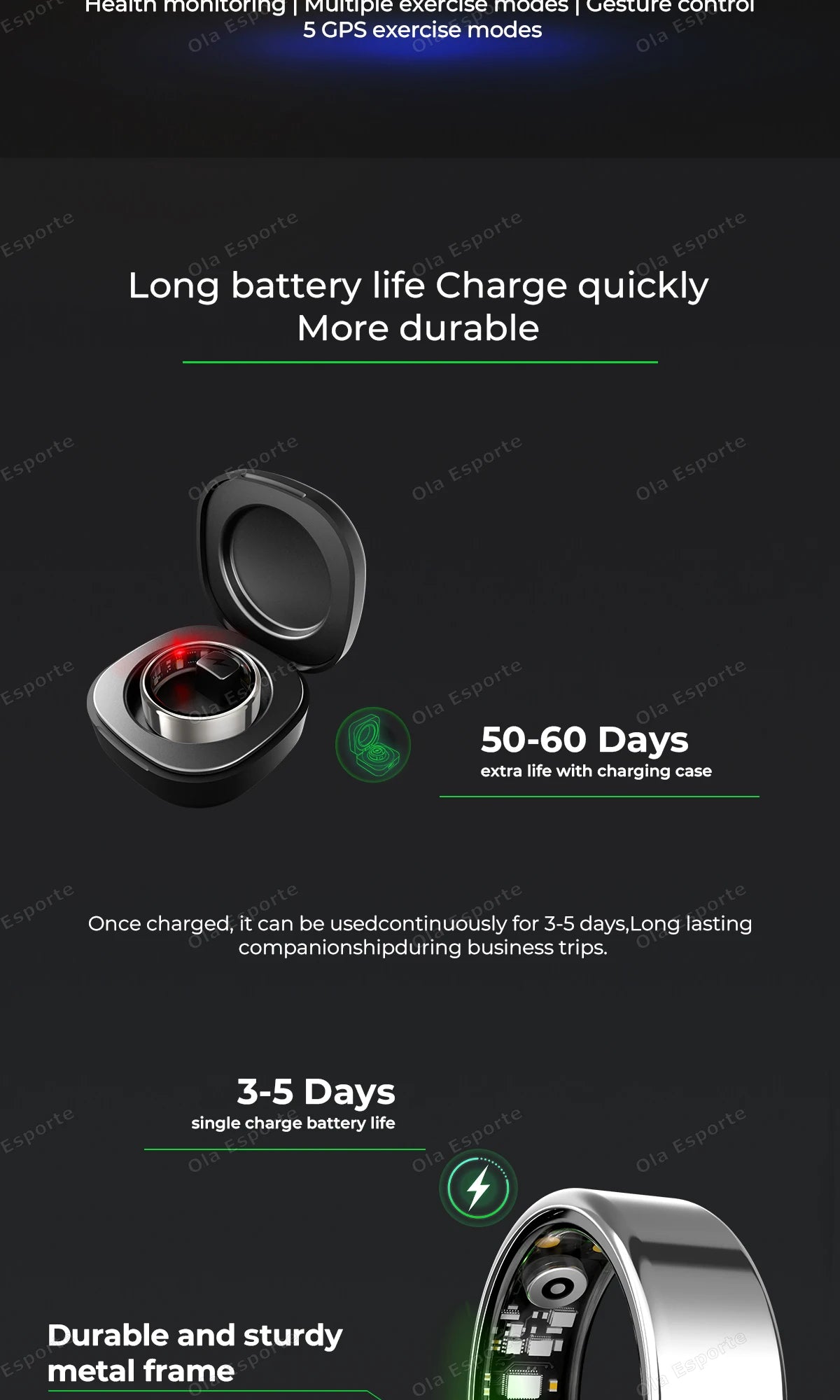 2026 New Smart Ring Heart Rate Blood Pressure Sleep Monitoring Motion Tracking IP68 Waterproof Men Women Smart Ring Holiday Gift
