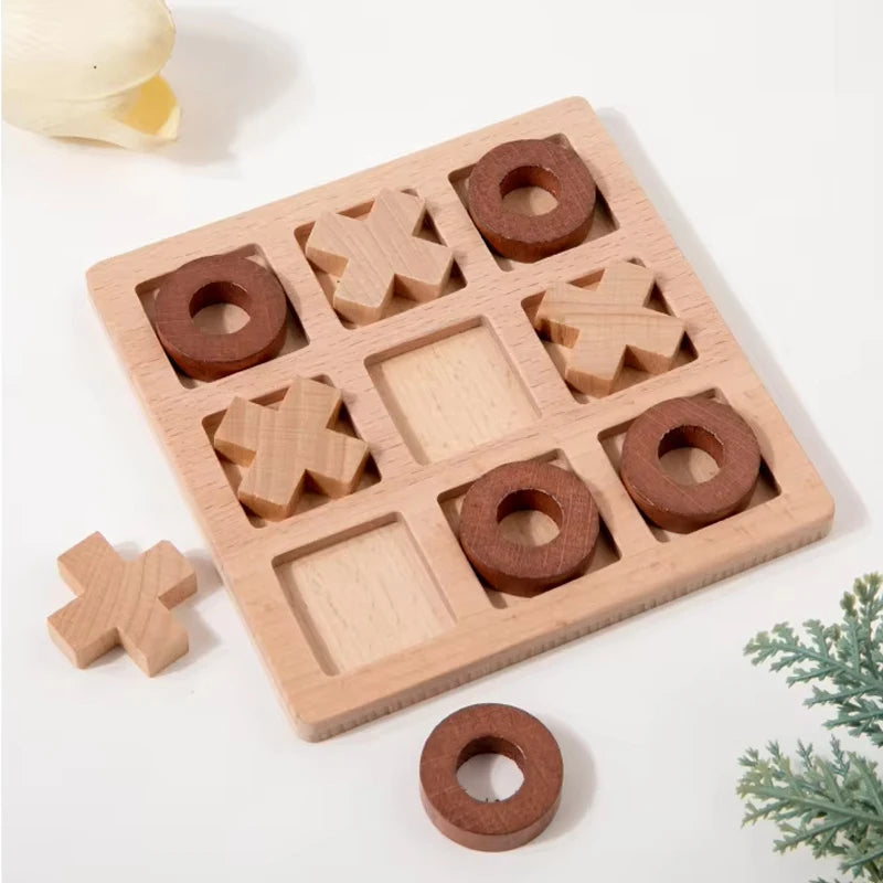 Montessori Wooden Mini Chess Puzzle – Brain Training Game for Kids - I YAN