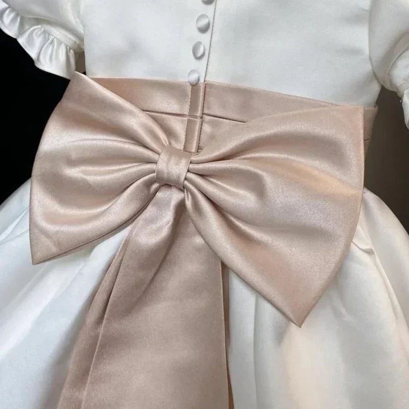 2024 Evening Dress Dress for Baby Girls Kid Pink Green Luxury Ball Gown Evening Birthday Party Dresses Children Elegant