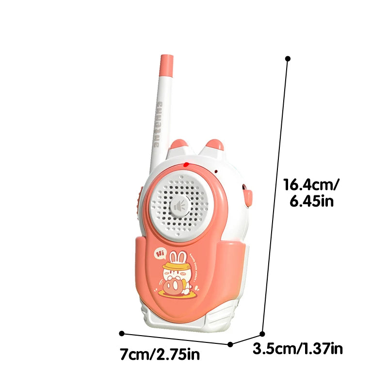 2PC Children's Walkie-talkies Wireless Cartoon Pagers Remote Intercom Outdoor Kids Toys Parent-child Interaction Education Game
