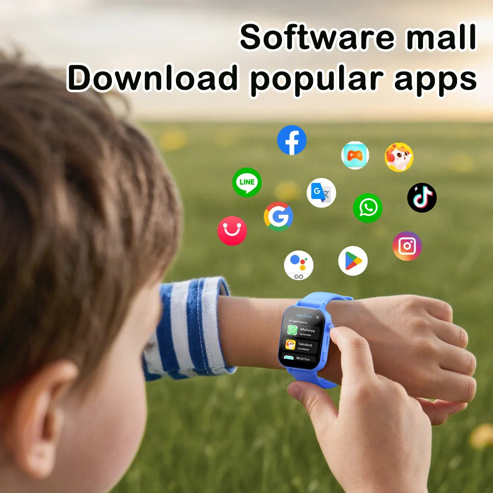 Wonlex KT36 4G Kids Smart Watch GPS WiFi Tracker – SOS Alert Video Call Google Play for Children 2025 - I YAN