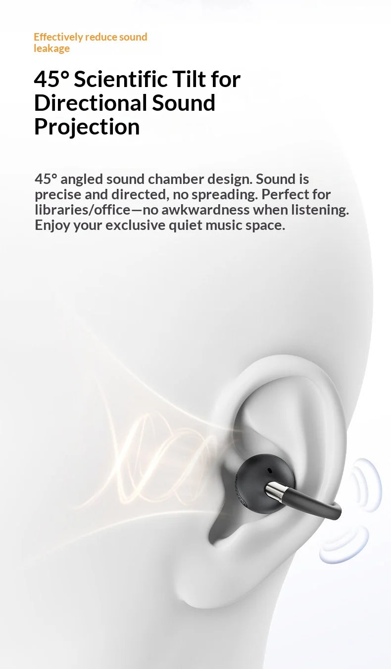 EarFun Clip 2 Open Ear Sport Bluetooth Earphones Hi-Res Sound AI Translation IP55 Waterproof Long Battery Life for Outdoor